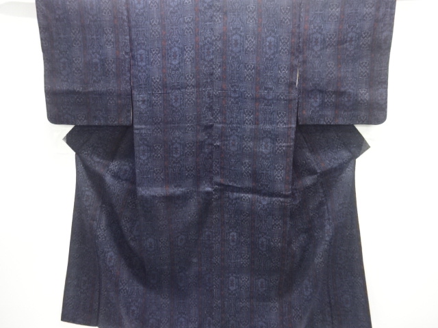 JAPANESE KIMONO / ANTIQUE TAISHO-ROMAN 更KIMONO FOR SUMMER PATTERN WOVE